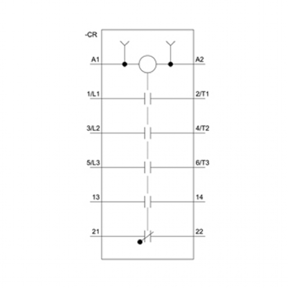 Contator Potência Tripolar 17A 220V 1Na+1Nf 50/60Hz 3RT20251AN20 - Siemens