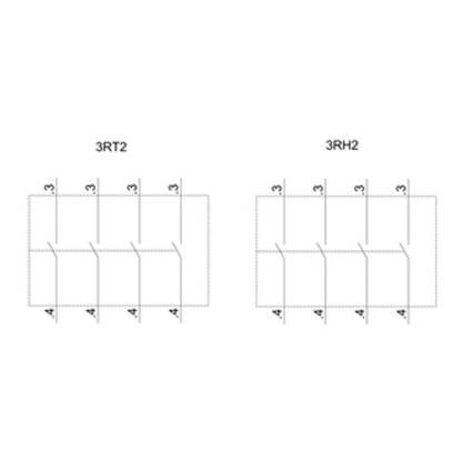 Bloco Contato Auxiliar Para Contator Frontal 4Na 3RH29111FA40 - Siemens