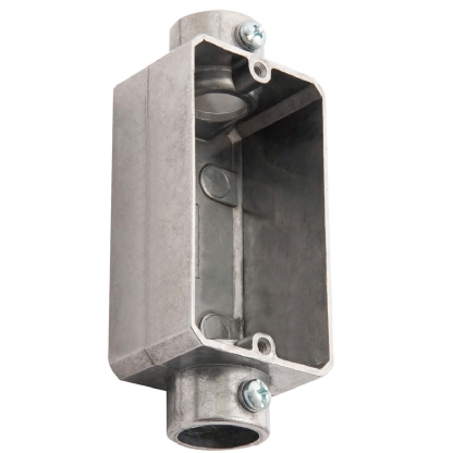 Condulete Alumínio Fixo Tipo C 1.1/2 Polegadas Sem Rosca Sem Pintura Sem Tampa Sem Vedação - Daisa