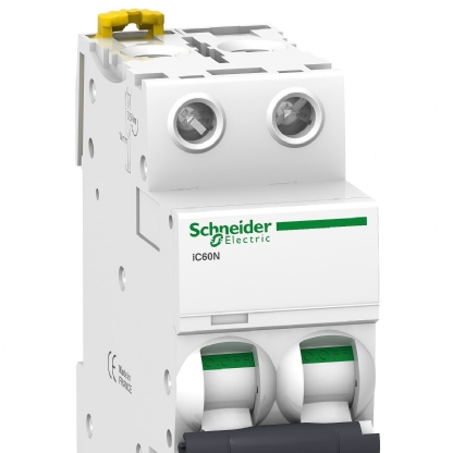 Disjuntor Mini Din Bipolar 25A Curva C 6Ka 230/400V A9F74225BR - Schneider Electric