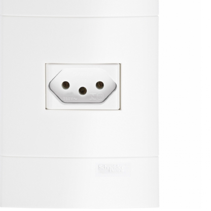 Conjunto 1 Tomada Horizontal 20A 4X2 Lunare Branco - Schneider Electric