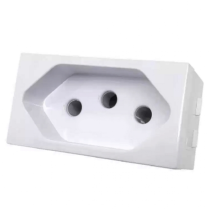 Módulo Tomada 10A Home Branco - Blux