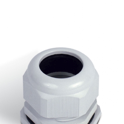 Prensa Cabo Nylon Métrica M25X1,5mm Cinza Com Contra Porca Ip67 Curta - Steck