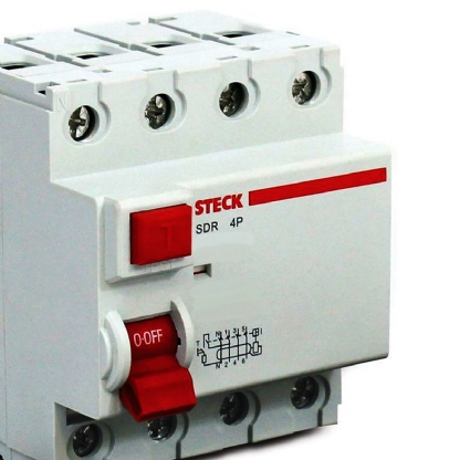 Interruptor Diferencial Residual Tetrapolar 125A 30Ma SDR4125003 - Steck