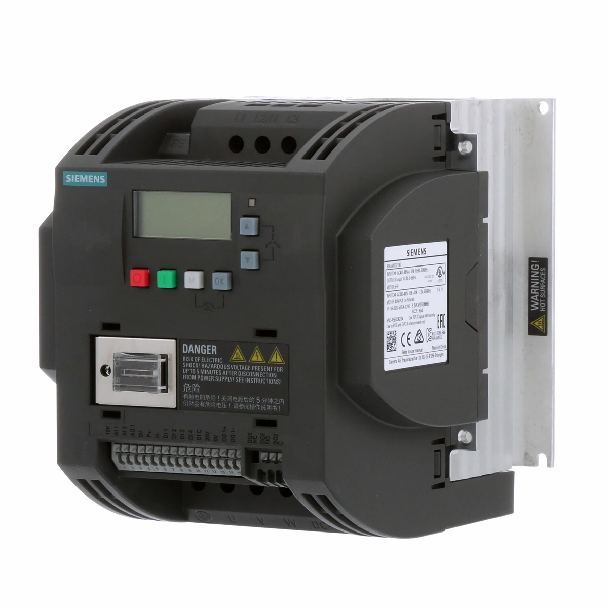Inversor Frequência Trifásico 380-480V 47/63Hz 8,8A 3,7Kw 6SL32105BE240UV0 - Siemens