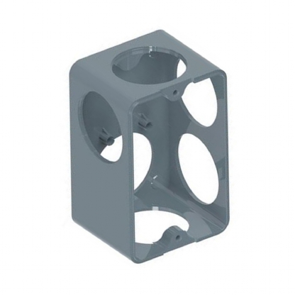 Condulete PVC Múltiplo Tipo L Sem Vedação e Sem Tampa 6 Entradas Com 5 Tampões - Tigre