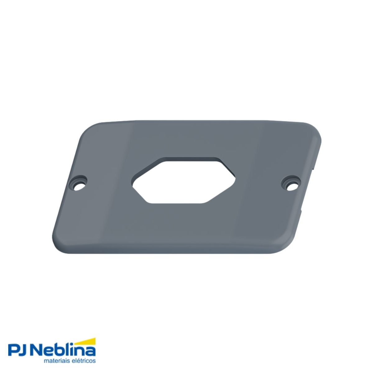 Tampa Condulete 1 Tom Hexagonal Vertical Pvc 1Pol Cz S/Vedação - Tigre