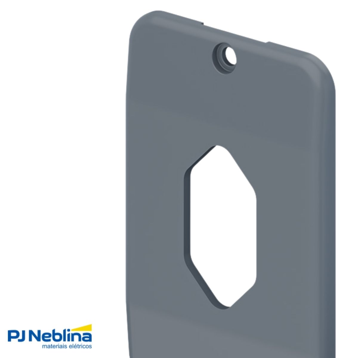 Tampa Condulete 1 Tom Hexagonal Vertical Pvc 1Pol Cz S/Vedação - Tigre