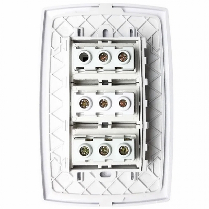 Conjunto 2 Interruptores Simples + 1 Interruptores Paralelo 10A 4X2 Home Branco - Blux