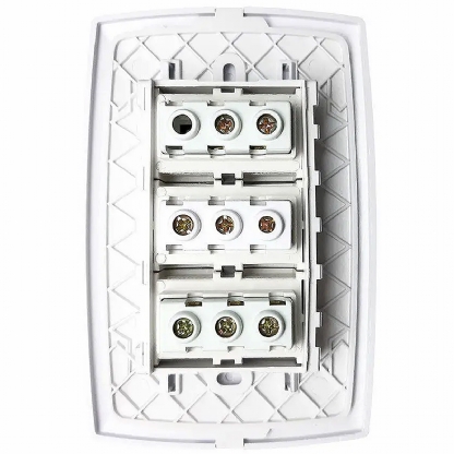 Conjunto 3 Interruptores Paralelo 10A 4X2 Home Branco - Blux