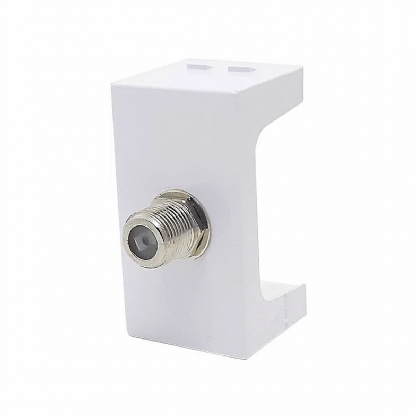 Módulo Tomada Antena TV Coaxial Home Branco - Blux