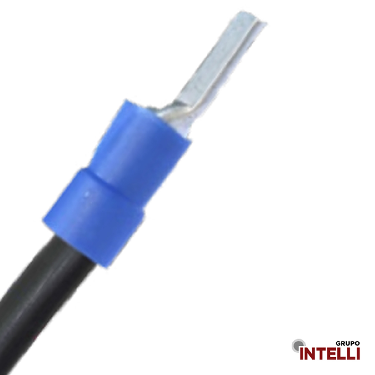 Terminal Pino Tubular 50Mm Pre-Isolado Azul 15786 Intelli