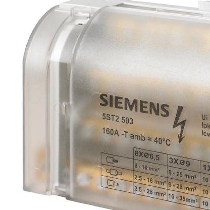Bloco Distribuição 500V 160A 4P 5ST2503 - Siemens