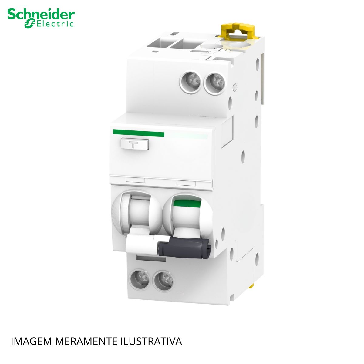 Disjuntor Dr 1P+N 25A Curva C 30mA 4,5Ka 230V 50Hz Acti 9 Idpn Vigi A9D34625 - Schneider Electric