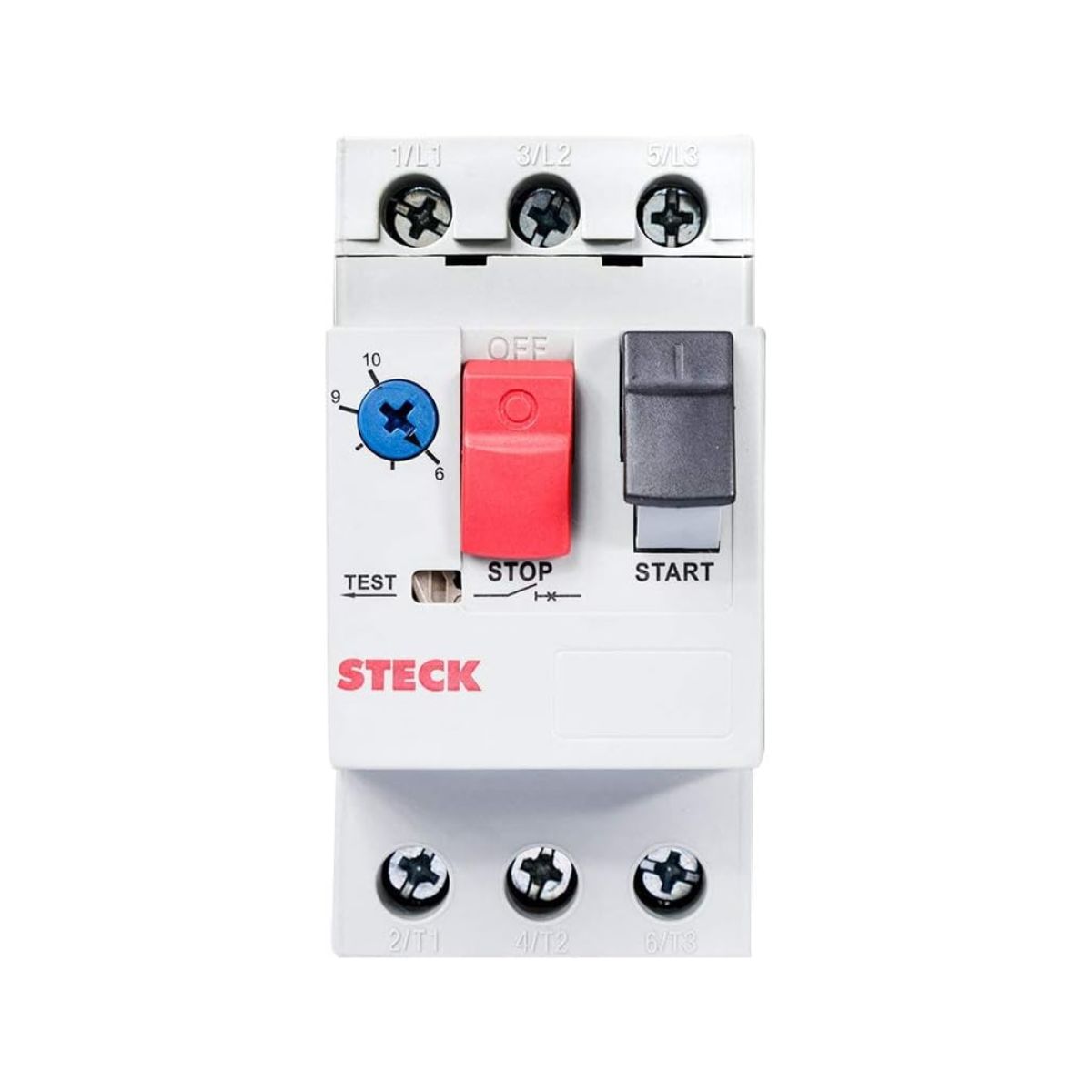 Disjuntor Motor Tripolar 4A 2,5-4A 400/415V 100Ka 400/415V 50/60Hz - Steck