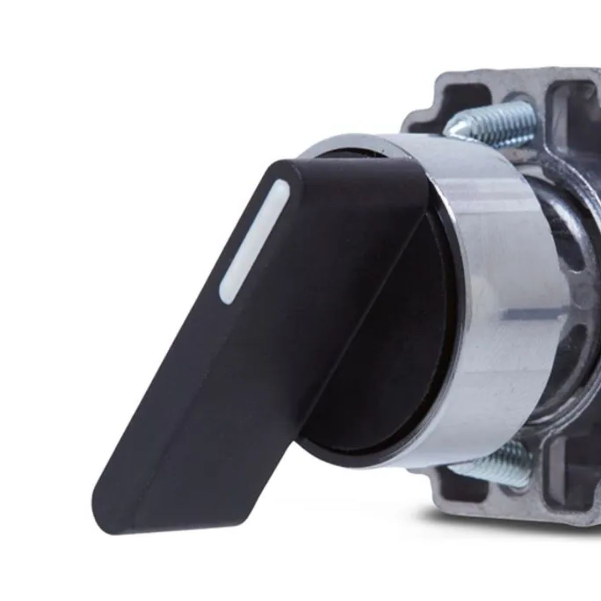 Frontal Comutador Knob Longo 2 Posição Fixa 60G 22,5Mm Metálico Preto - Steck