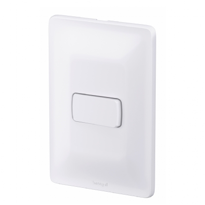 Conjunto 1 Interruptor Paralelo Horizontal 10A 4X2 Zeffia Branco - Pial