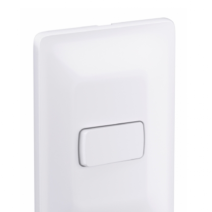 Conjunto 1 Interruptor Paralelo Horizontal 10A 4X2 Zeffia Branco - Pial
