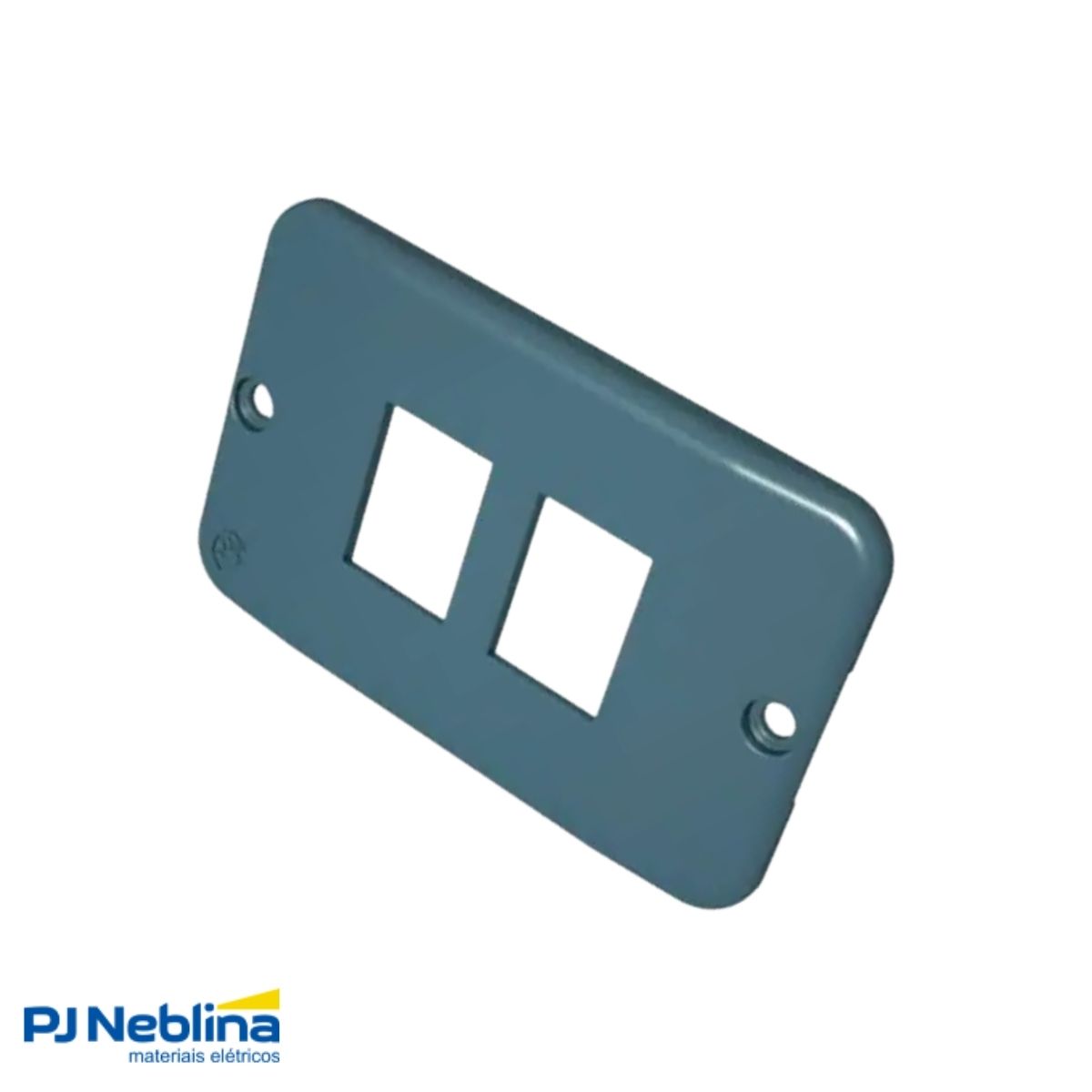 Tampa Condulete 2 Tom Rj11/Rj45 Pvc 1/2-3/4-1Pol Cz S/Vedação - Tigre