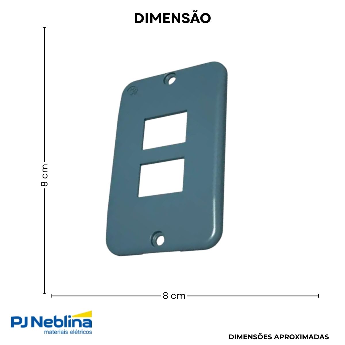 Tampa Condulete 2 Tom Rj11/Rj45 Pvc 1/2-3/4-1Pol Cz S/Vedação - Tigre