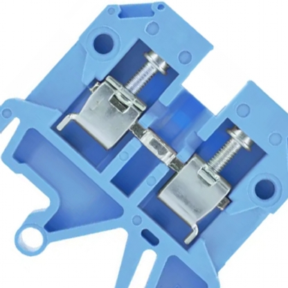 Conector Borne Passagem 2 Conexões 2,50mm 750V Azul SAK 2,5 EN PA - Conexel