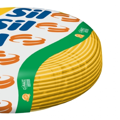 Cabo Flexível 750V PVC 2,50mm Amarelo 100 Metros - Sil