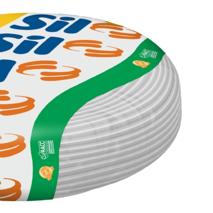 Cabo Flexível 750V PVC 1,50mm Branco 100 Metros - Sil