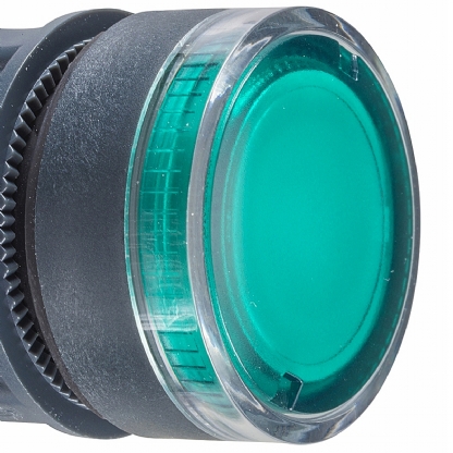 Frontal Plástico Botão Faceado Luminoso Para Corpo Com Ba9S 22,5mm ZB5AW33 - Schneider Electric