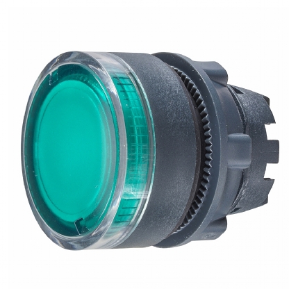 Frontal Plástico Botão Faceado Luminoso Para Corpo Com Ba9S 22,5mm ZB5AW33 - Schneider Electric