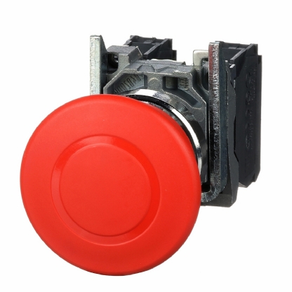 Botão Comutador Empurrar/Puxar Soco 40mm 1Na+1Nf 22mm Vermelho XB4BT845 - Schneider Electric