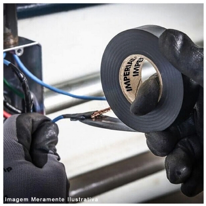 Fita Isolante 19mm 20 Metros Preto Highland HB004171797 - 3M Do Brasil
