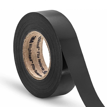 Fita Isolante 19mm 20 Metros Preto Highland HB004171797 - 3M Do Brasil