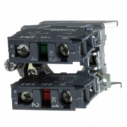Bloco Contato Auxiliar Para Botão 1Na+1Nf Com Corpo Fixação ZB4BZ105 - Schneider Electric