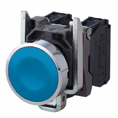Botão Comutador Normal Impulso 1Na 22mm Azul XB4BA61 - Schneider Electric