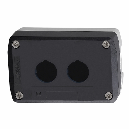 Botoeira Plástico Murais 2 Furos Vazia Ip69 Cinza XALD02 - Schneider Electric