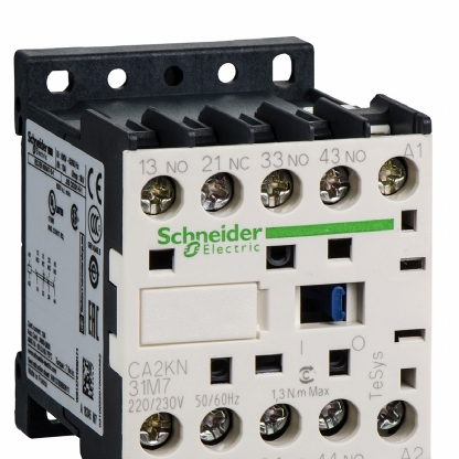 Contator Mini Auxiliar 10A 220V 3Na+1Nf 50/60Hz CA2KN31M7 - Schneider Electric