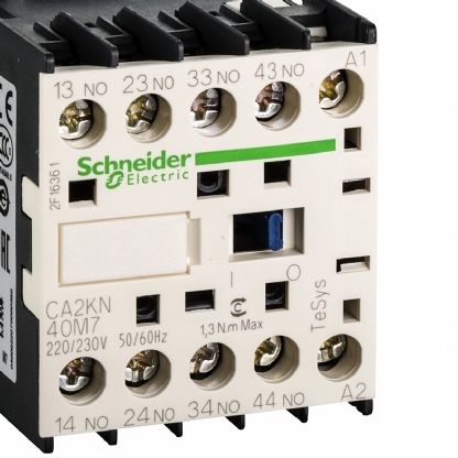 Contator Mini Auxiliar 10A 220V 4Na 50/60Hz CA2KN40M7 - Schneider Electric