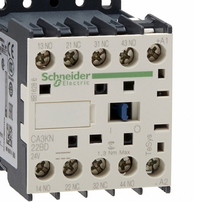 Contator Auxiliar 10A 24Vcc 2Na+2Nf CA3KN22BD - Schneider Electric