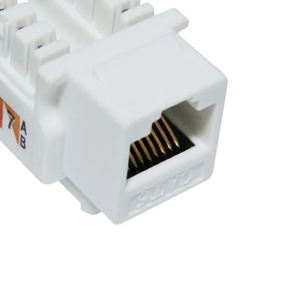 Conector Modular Keystone Rj45 Fêmea Cat6 8 Vias Branco - Furukawa
