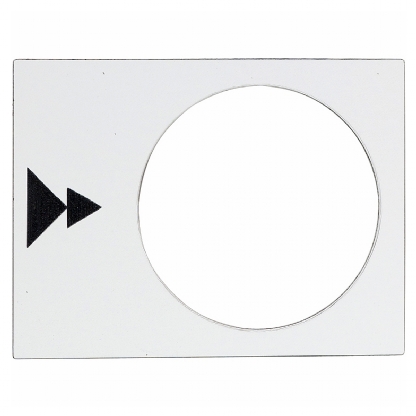 Etiqueta Plástica De Sinalização Para Botoeira Dir 2 Estágios Xaca ZB2BY4909 - Schneider Electric