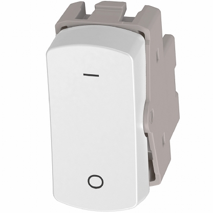 Módulo Interruptor Bipolar Simples 10A Miluz Branco Polar - Schneider Electric