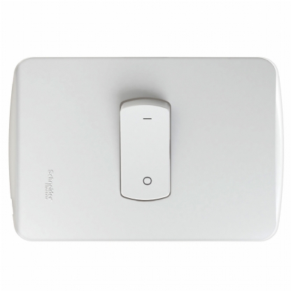 Conjunto 1 Interruptor Bipolar Simples Horizontal 25A 4X2 Miluz Branco - Schneider Electric