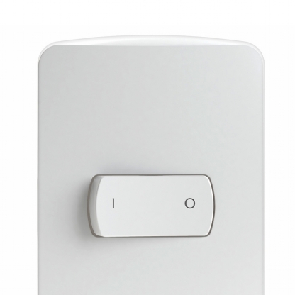 Conjunto 1 Interruptor Bipolar Simples Horizontal 25A 4X2 Miluz Branco - Schneider Electric