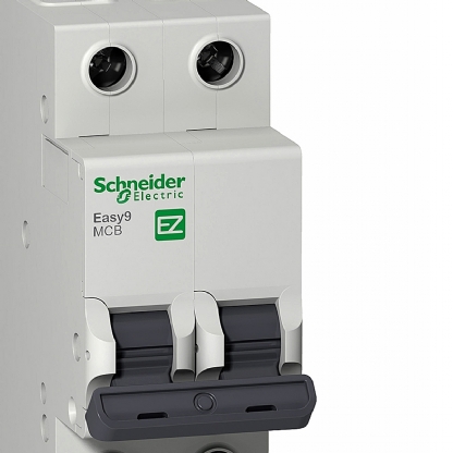 Disjuntor Mini Din Bipolar 10A Curva B 3Ka 230/400V EZ9F13210 - Schneider Electric