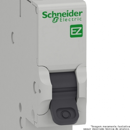 Disjuntor Mini Din Unipolar 63A Curva C 3Ka 230/400V EZ9F33163 - Schneider Electric