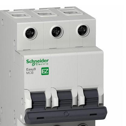 Disjuntor Mini Din Tripolar 6A Curva C 3Ka 230/400V EZ9F33306 - Schneider Electric