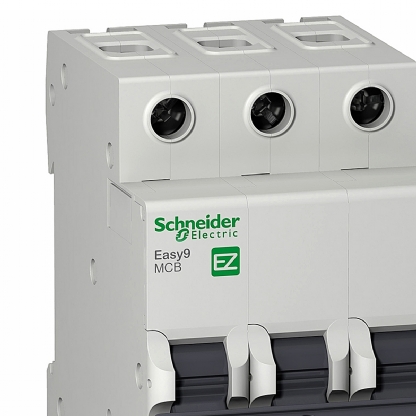 Disjuntor Mini Din Tripolar 63A Curva C 3Ka 230/400V EZ9F33363 - Schneider Electric