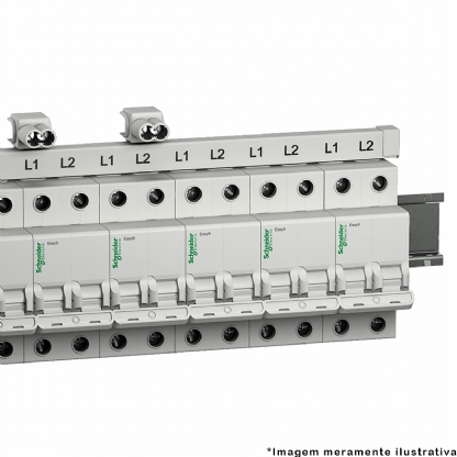 Barramento Fase 1P 12 Polos 80A EZ9X33112 - Schneider Electric