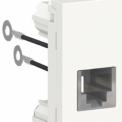 Módulo Tomada Telefone RJ11 2 Fios Orion Branco - Schneider Electric
