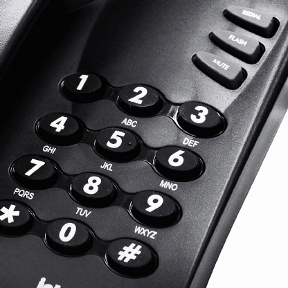 Telefone Residencial Com Fio Pleno Preto - Intelbras